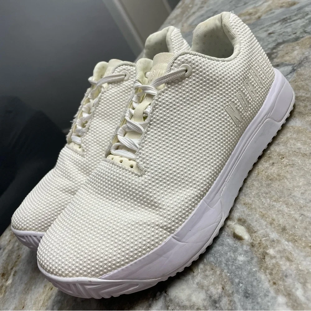 Nobull Impact Sneakers Shoes Crossfit All White Men's Size 8.5 / Women 10